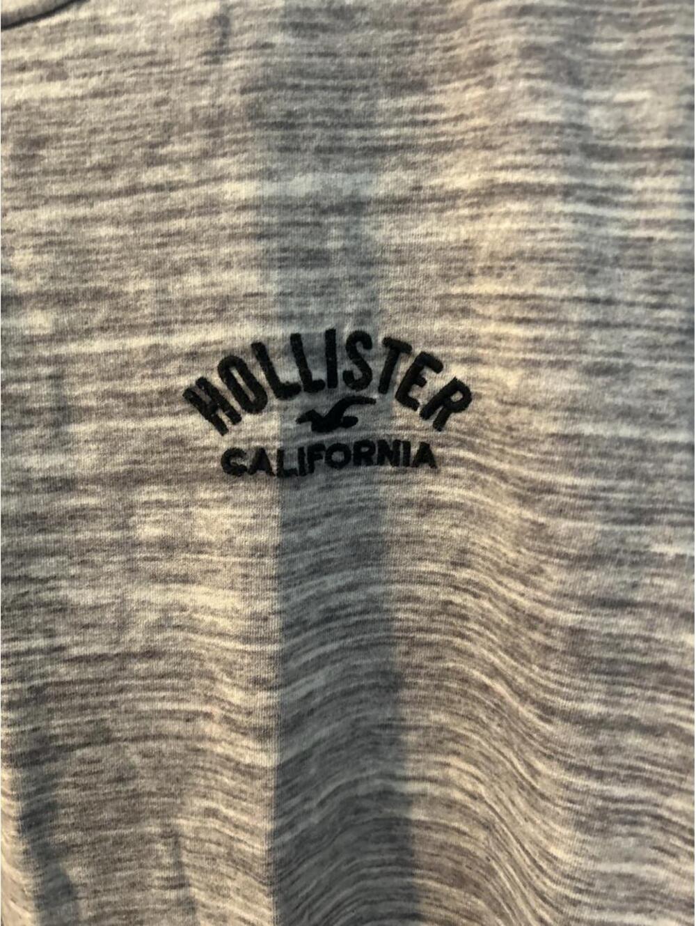 Gray marbled Hollister Co. cotton t-shirt with logo, size S - Picture 2 of 6